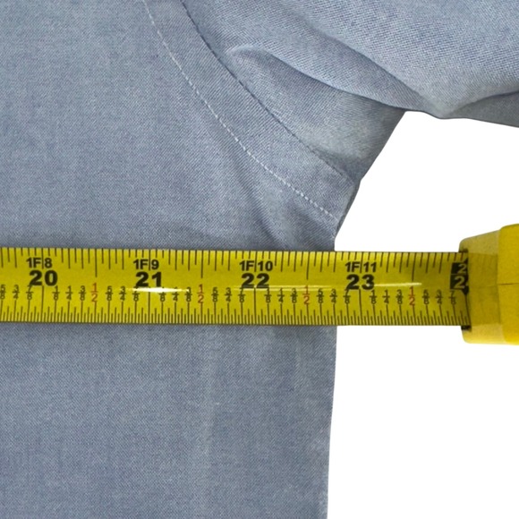 Brooks Brothers Relaxed Fit Button Down Shirt Men's 15 1/2 3 Blue Cotton - Picture 5 of 7